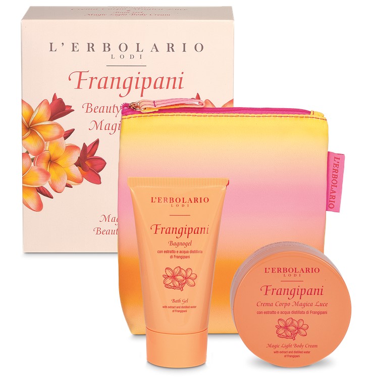 Immagine di FRANGIPANI BEAUTY POCHETTE MAGICA LUCE 1 BAGNOGEL 75 ML + 1CREMA CORPO 75 ML EDIZIONE LIMITATA